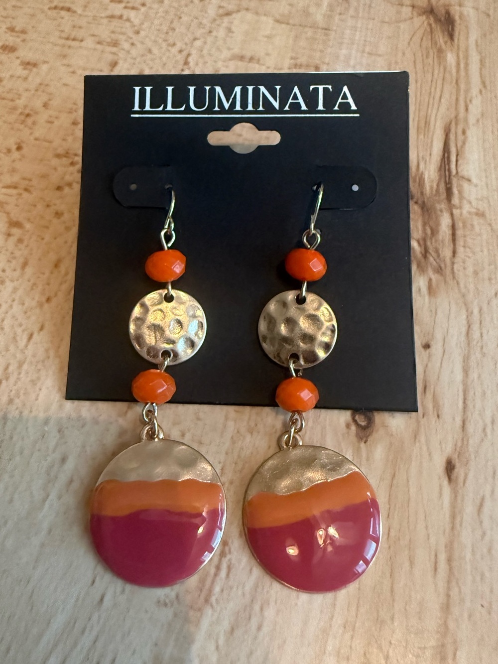 NWT. Illuminata. Sunset Dangle Earrings.